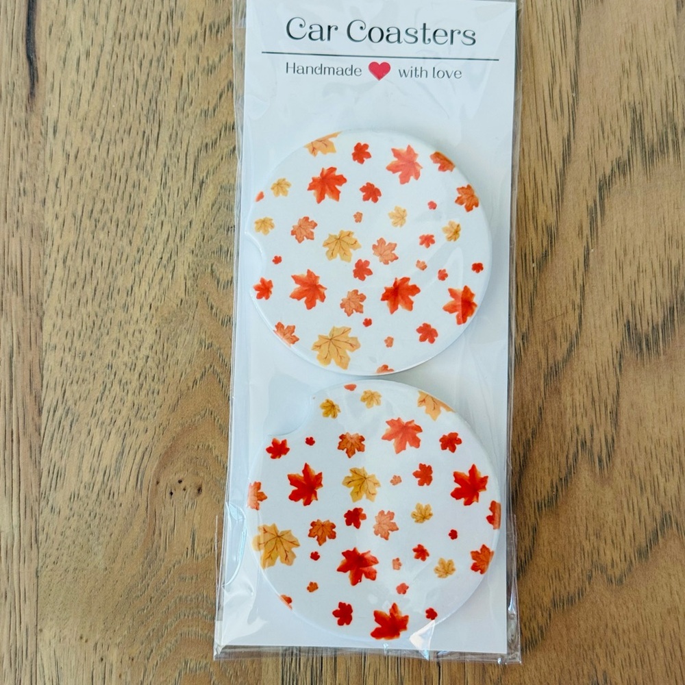 Autumn Leaf Car Coasters